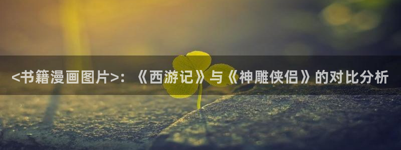 虫虫漫画免费漫画下拉式漫画星球：<书籍漫画图片>：《西游记》与《神雕侠侣》的对比分析